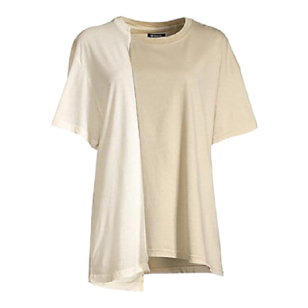 Hudson Oversized Split Hem Short Sleeve Tee in Antique (S) - Picture 9 of 9